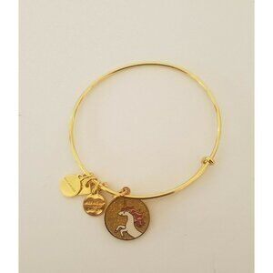 Alex And Ani Gold Unicorn Adjustable Bracelet Magic Innocence Healing